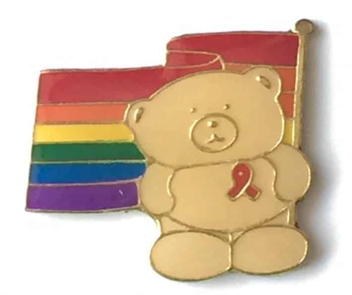 rainbow-lgbt-gay-pride-bear-wearing-red-ribbon-pin-badge-gold-plated-231926283362