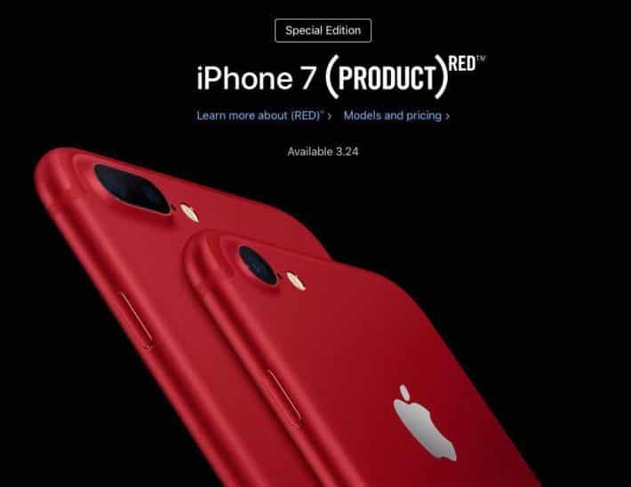 Красные iPhone 7 и благотворительность Apple